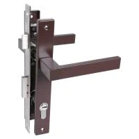 СТАНДАРТ 8520.01.8017 коричневый, ключ-ключ  Замок врезной с/руч  (20)