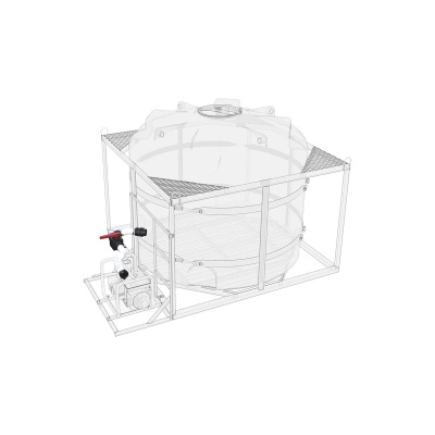 Комплект слива для мотопомпы G3 на одну емкость TR