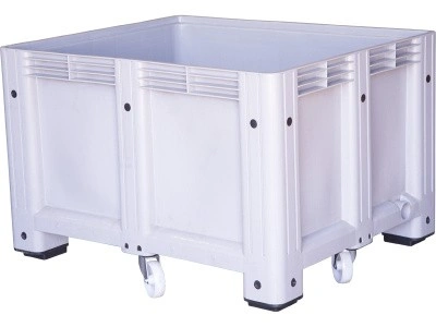 Big Box 1200х1000х760 сплошной, на колёсах серый, арт. D-Box 1210 SW (760) на колесах (Вар.2), код: 17811