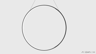 Светильник кольцо RING VENUS 6000K 50W, корпус черный