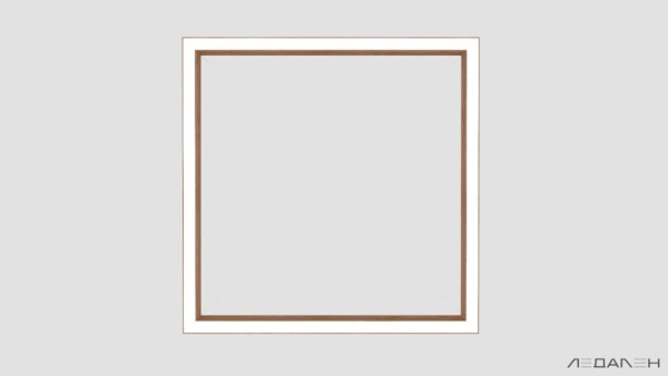 WOOD KVADRATO 6000K 58W Орех грецкий, корпус 