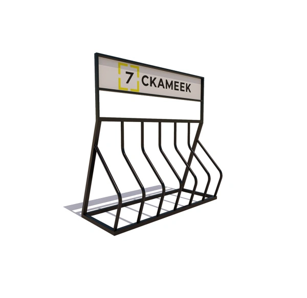 Велопарковка «Велостоп 6»(с рекламой)