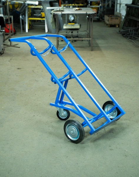 Тележка для газовых баллонов TOR ГБ-2, 2 баллона (250 литые колеса + 160 поворотное)