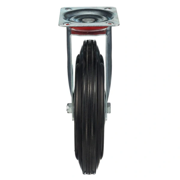 Колесо поворотное Стелла-техник 4001-250 диаметр 250мм,  грузоподъемность 210кг, резина, металл