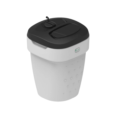 Солевой бак 350 литров (в сборе) белый